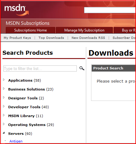 msdn subscriber downloads